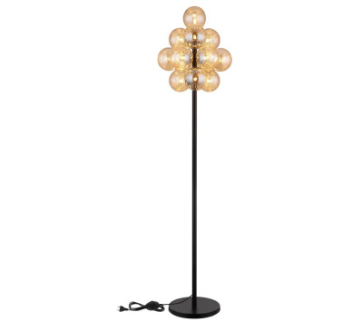 CONORFloor lamp metal black matt, 13x G9 LED