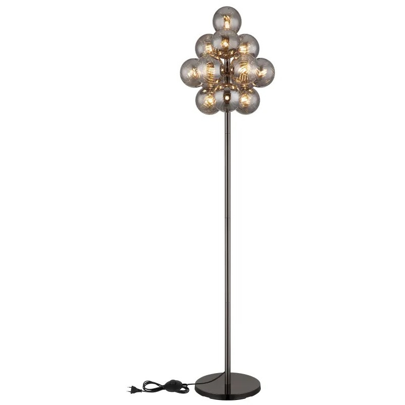 CONORFloor lamp metal gunmetal, 13x G9 LED