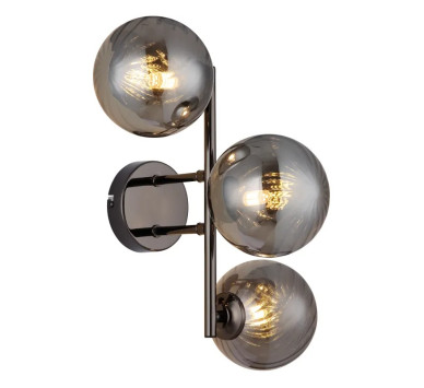 CONORwall light metal gunmetal, 3x G9 LED