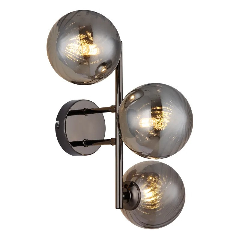 CONORwall light metal gunmetal, 3x G9 LED