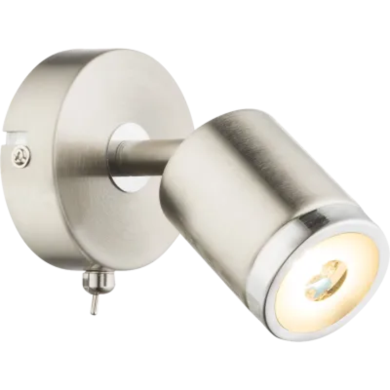 COMORELED spotlights metal nickel matt, LED