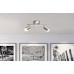 COMORELED spotlights metal nickel matt, 2x LED