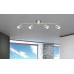 COMORELED spotlights metal nickel matt, 4x LED
