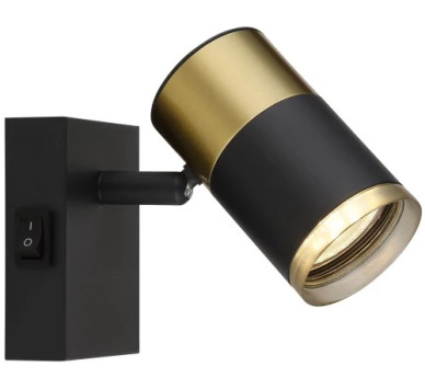 BRISBONspotlights metal black matt, 1x GU10