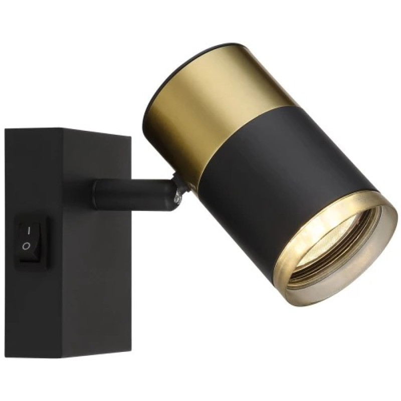 BRISBONspotlights metal black matt, 1x GU10