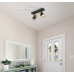 BRISBONspotlights metal black matt, 2x GU10