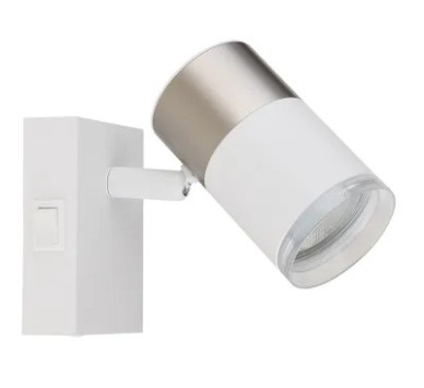BRISBONspotlights metal white matt, 1x GU10