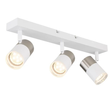 BRISBONspotlights metal white matt, 2x GU10