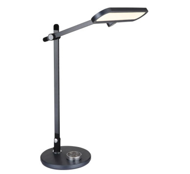 BERLETTAtable lamp aluminium brushed grey dark, LED