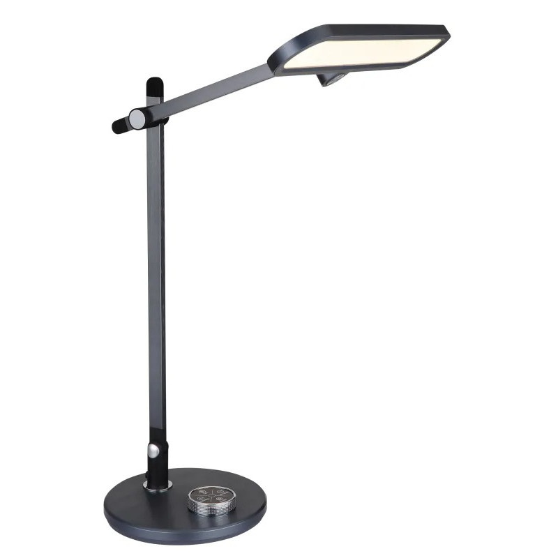 BERLETTAtable lamp aluminium brushed grey dark, LED
