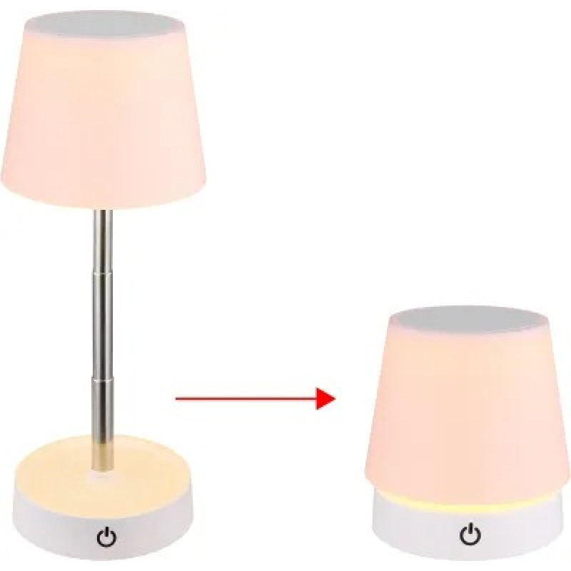 CARLOStable lamp plastic white matt, LED