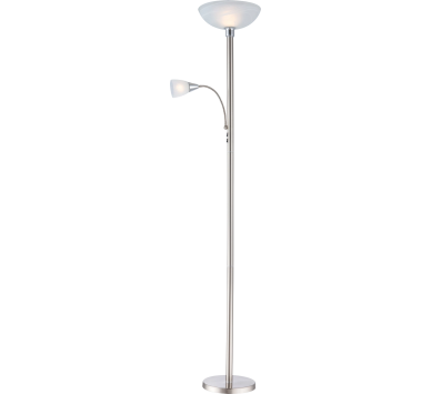 BLADEFloor lamp metal chromed, 1x E27 LED