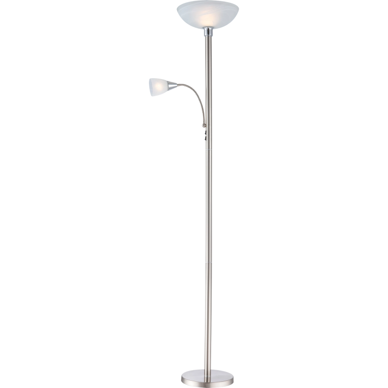 BLADEFloor lamp metal chromed, 1x E27 LED