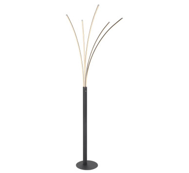 BIZZYFloor lamp metal black matt, LED