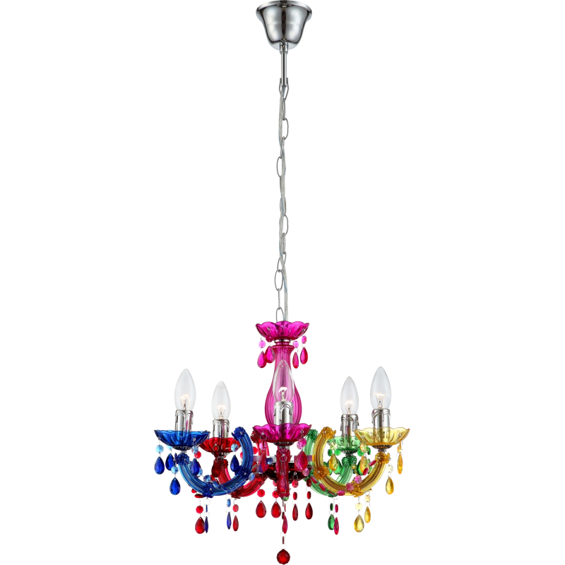 CUIMBRA IIchandelier metal chromed, 5x E14