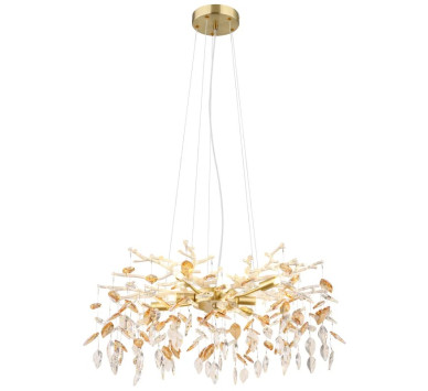 DANNAchandelier metal gold colors matt, 8x G9