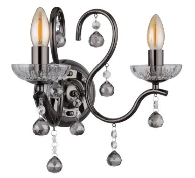 CAMILAwall light metal gunmetal, 2x E14