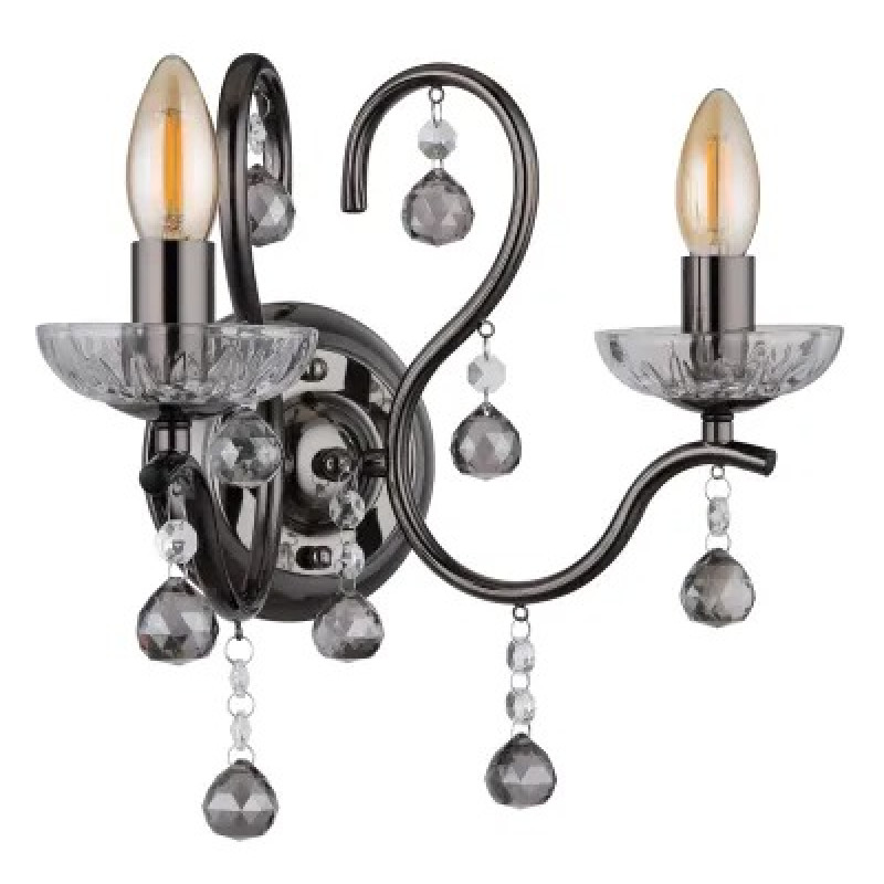 CAMILAwall light metal gunmetal, 2x E14