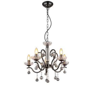 CAMILAchandelier metal gunmetal, 5x E14