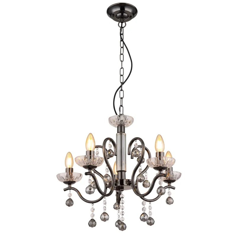 CAMILAchandelier metal gunmetal, 5x E14