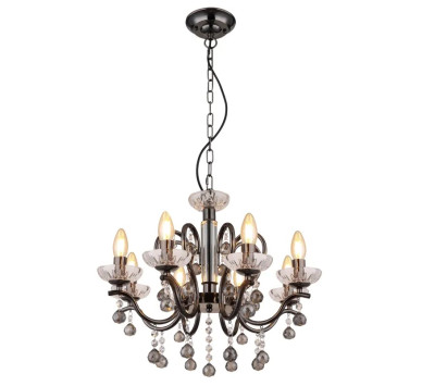 CAMILAchandelier metal gunmetal, 8x E14