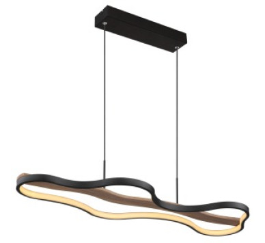 BEZZYpendant lamp metal black matt, LED