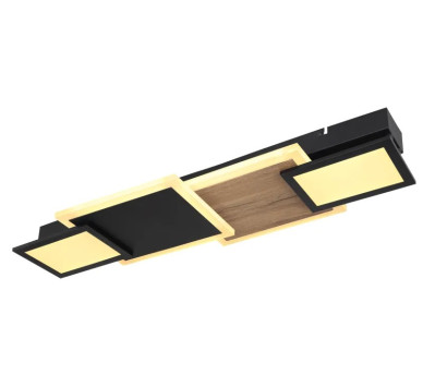 CAROLINEceiling light metal black matt, LED