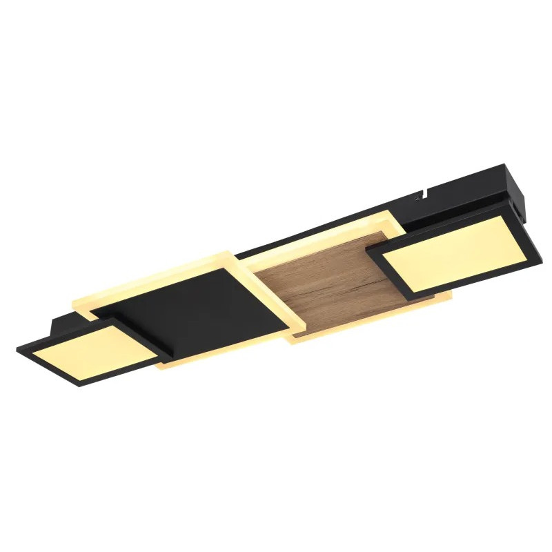 CAROLINEceiling light metal black matt, LED