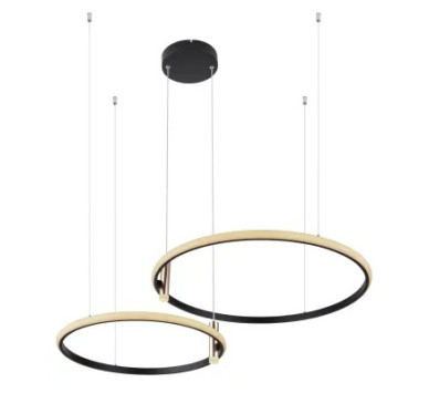 COCOpendant lamp metal black matt, LED
