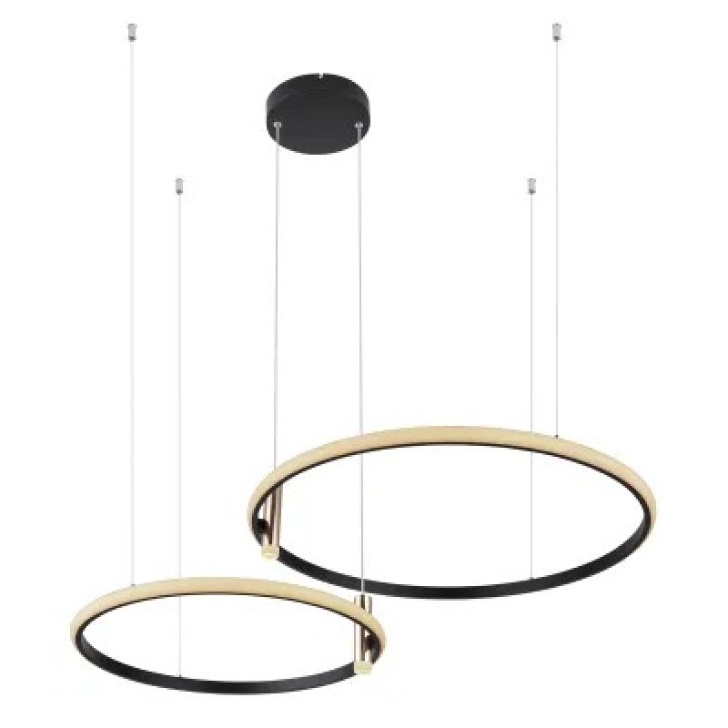 COCOpendant lamp metal black matt, LED