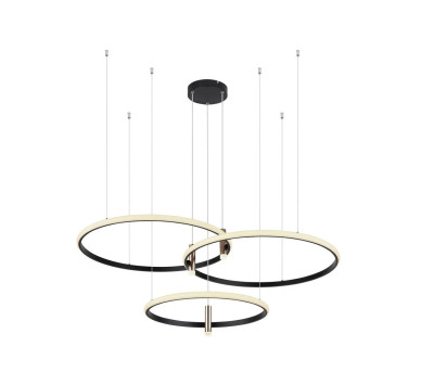 COCOpendant lamp metal black matt, LED