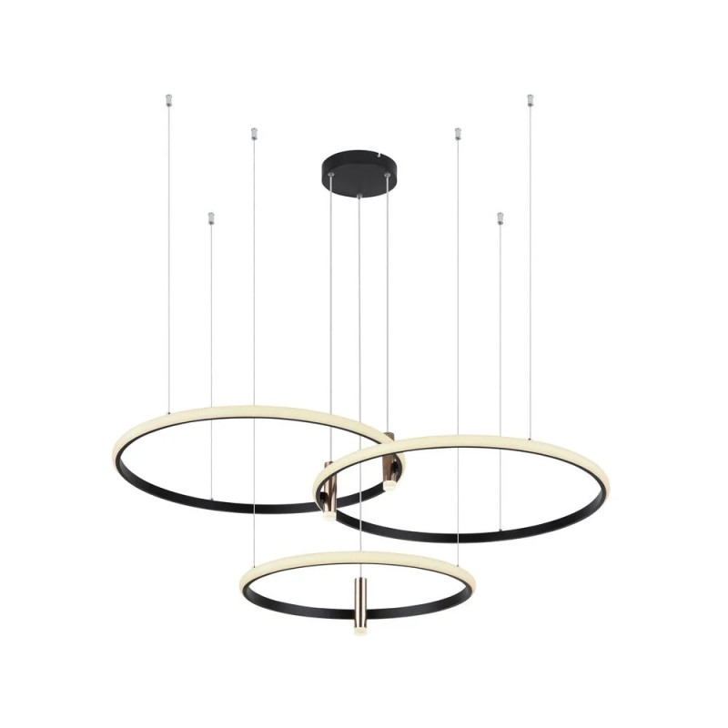 COCOpendant lamp metal black matt, LED