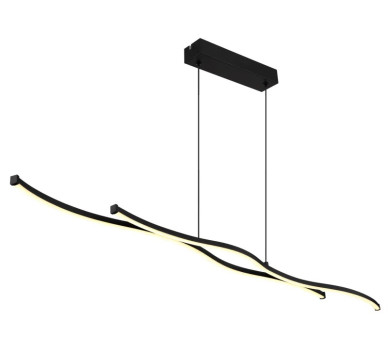 BOYDpendant lamp metal black matt, LED