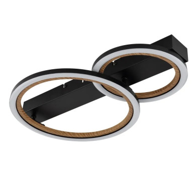 DAKARI I ceiling light metal black matt, LED
