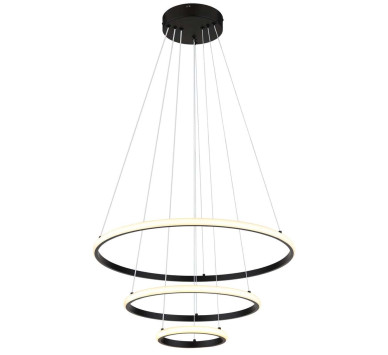 CORINE pendant lamp metal black matt, LED
