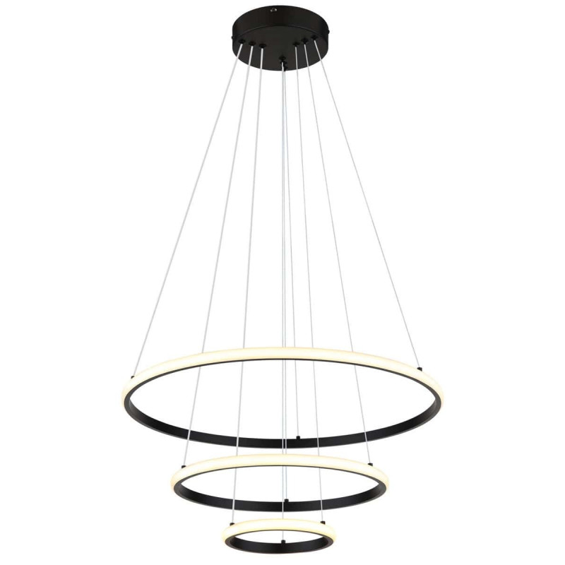 CORINE pendant lamp metal black matt, LED