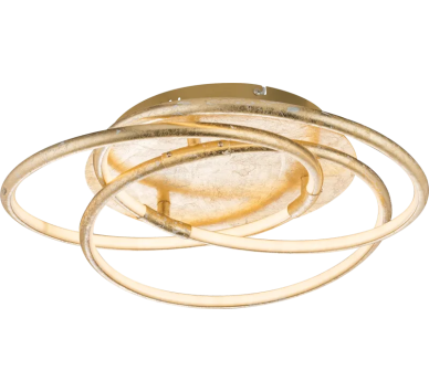 BARNAceiling light aluminium gold colors, LED
