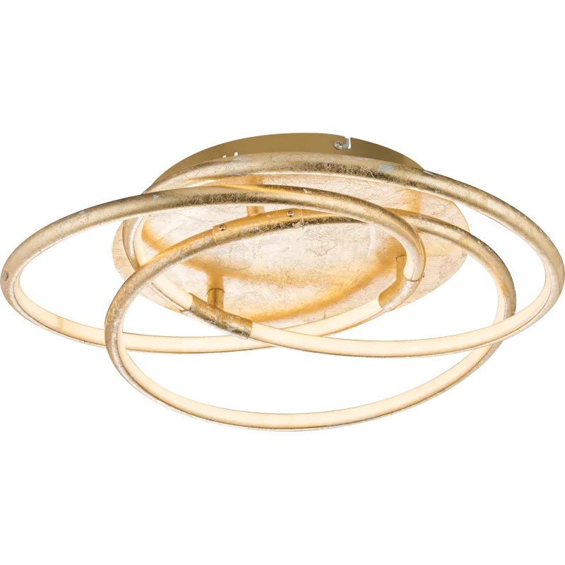 BARNAceiling light aluminium gold colors, LED