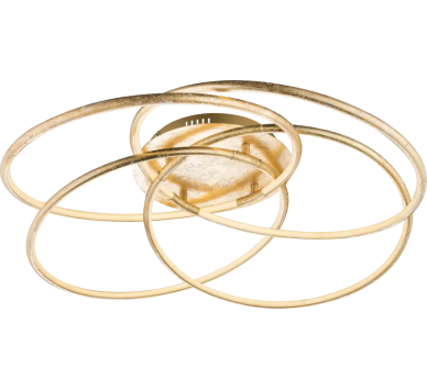 BARNAceiling light aluminium gold colors, LED