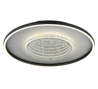 DECKENLEUCHTE ALUMINIUM SCHWARZ MATT, 1XLED ceiling light aluminium black matt, LED
