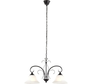 ARIESpendant lamp metal rust colored, 2x E27