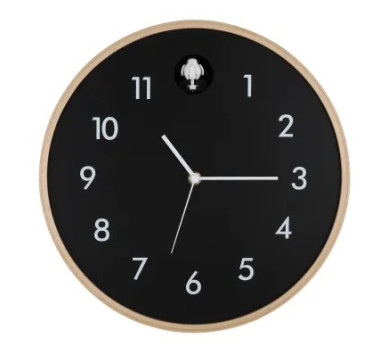 CLOCKYWanduhr wood natural color