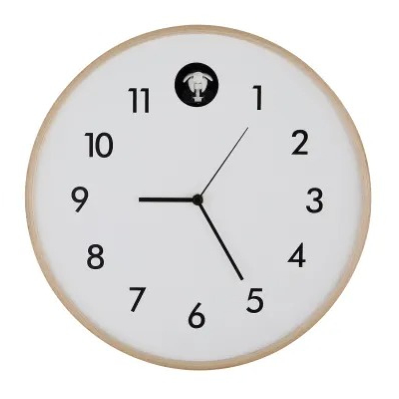 CLOCKYWanduhr wood natural color
