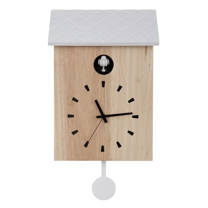 CLOCKYWanduhr wood brown