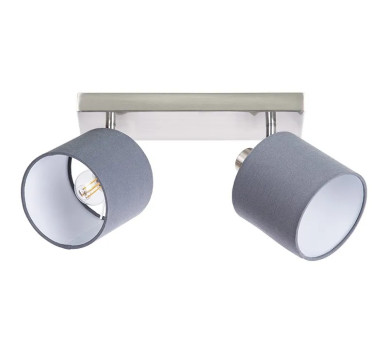 ATLANTAspotlights metal nickel matt, 2x E14