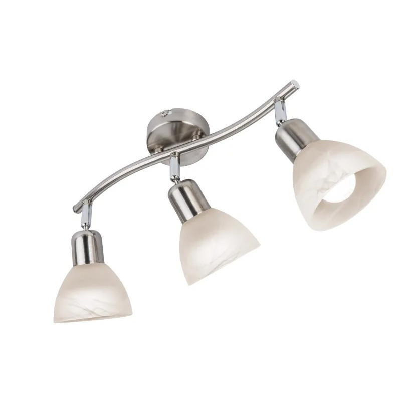 DAYTONAspotlights metal nickel matt, 3x E14 LED