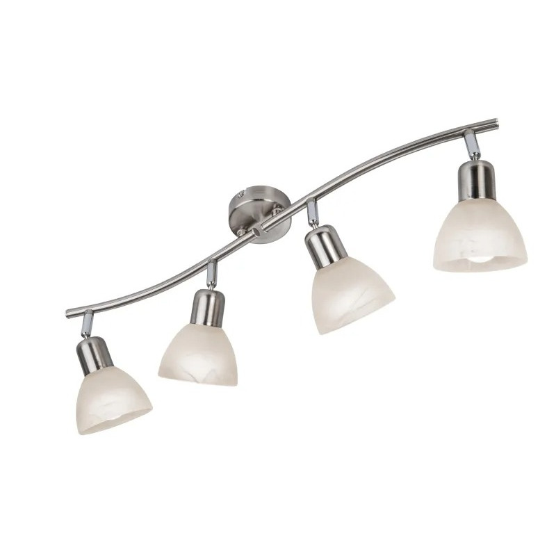 DAYTONAspotlights metal nickel matt, 4x E14 LED