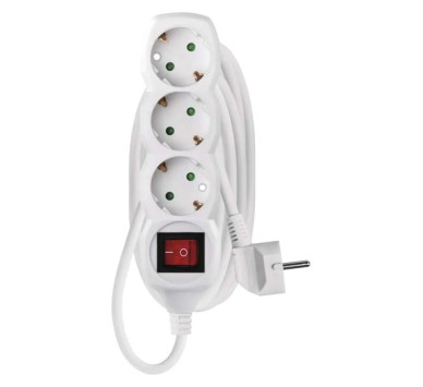 LEGRAND EMOS ΠΟΛΥΜΠΡΙΖΟ 3 ΘΕΣΕΩΝ ΔΙΑΚΟΠΤΗΣ 3mx1.5mm2 ΛΕΥΚΟ P1323R