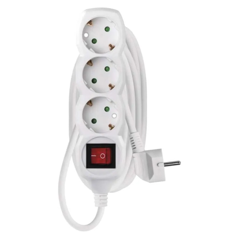 LEGRAND EMOS ΠΟΛΥΜΠΡΙΖΟ 3 ΘΕΣΕΩΝ ΔΙΑΚΟΠΤΗΣ 3mx1.5mm2 ΛΕΥΚΟ P1323R