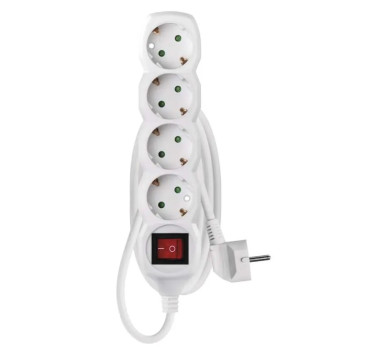 LEGRAND EMOS ΠΟΛΥΜΠΡΙΖΟ 4 ΘΕΣΕΩΝ ΔΙΑΚΟΠΤΗΣ 1.5mx1.5mm2 ΛΕΥΚΟ P1421R